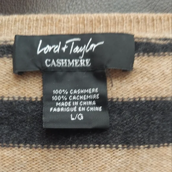 100% CASHMERE LORD & TAYLOR SWEATER - Picture 5 of 5